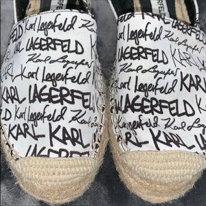 Karl Lagerfeld Paris Signature Espadrilles